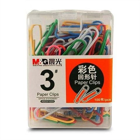  Ghim kẹp màu hồ Sơ số 3 ABS91699 sản phẩm chính hãng (Hộp) 