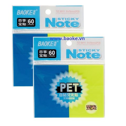  Giấy nhớ phân trang nhiều màu Baoke BKTZ4005 và BKTZ501sản phẩm chính hãng 