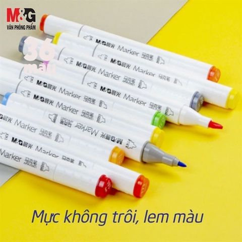  Dạ màu 24 màu hộp nhựa vuông APMV090(1/30) 