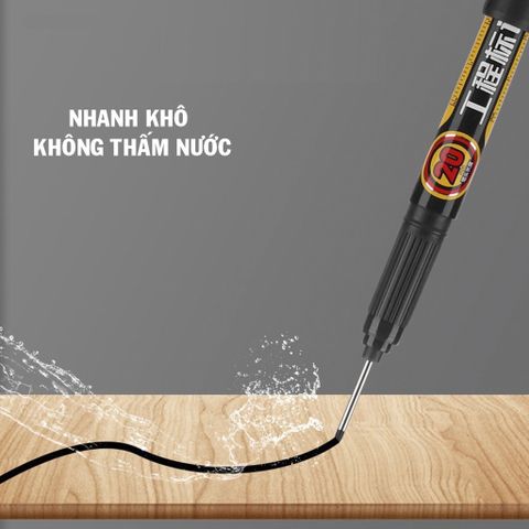  Bút lông đánh dấu ngòi dài 2-3cm Baoke khô nhanh, kháng nước dùng cho làm mộc, kim khí, xây dựng 