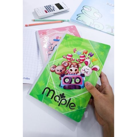  Vở ôly ĐL100gsm Maple 80 trang Funny  sản phẩm chính hãng (Giao màu ngẫu nhiên) 