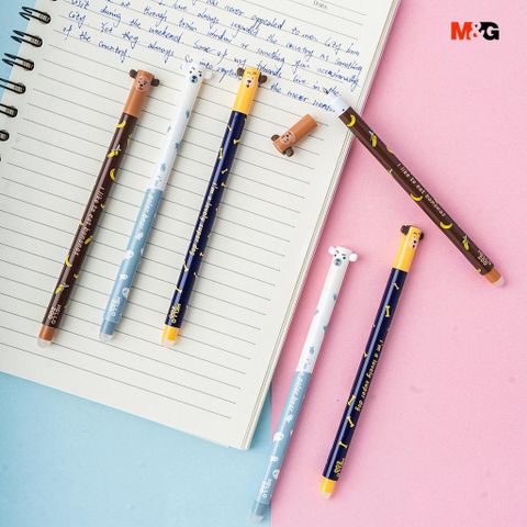  Bút nước xóa được màu xanh 0.5 đầu khỉ AKPB4475 (12/144/1728)( Giao màu ngẫu nhiên ạ) 