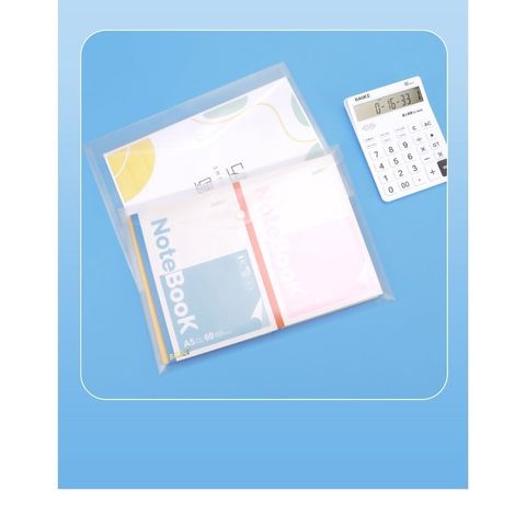  Túi nút clear bag - Túi đựng hồ sơ có cúc, bìa nút đựng hồ sơ, Baoke DS128sản phẩm chính hãng 