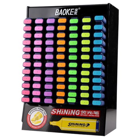  Bút nhớ dòng Shining BAOKE Vàng Chanh/Tím/Cam/Xanh lá/Xanh biển/Hồng đậm/Hồng nhạt sản phẩm chính hãng 