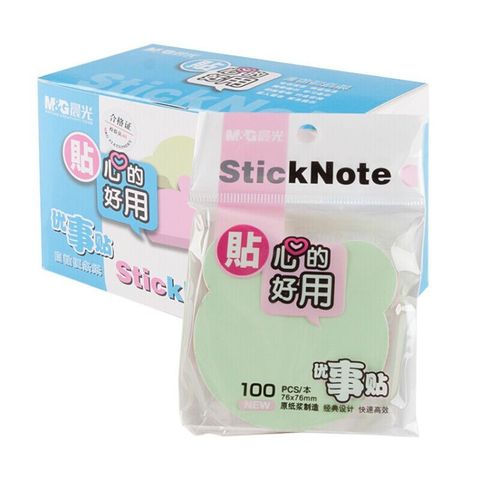  Tập Giấy ghi nhớ hình 4 màu M&G YS-07 (76x76mm) sản phẩm chính hãng 