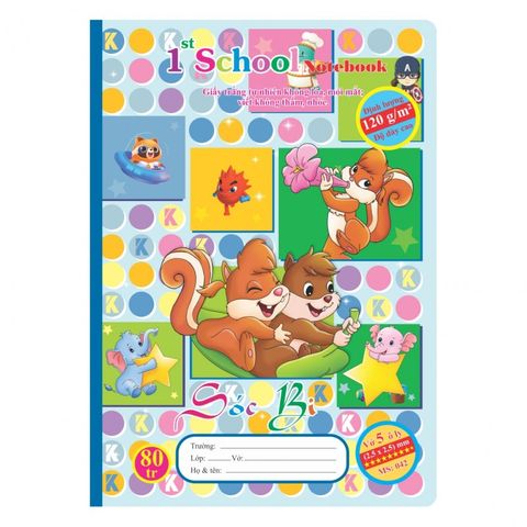  Vở caro B5 120 trang may dán gáy Klong835 sản phẩm chính hãng (Giao màu ngẫu nhiên ạ) 