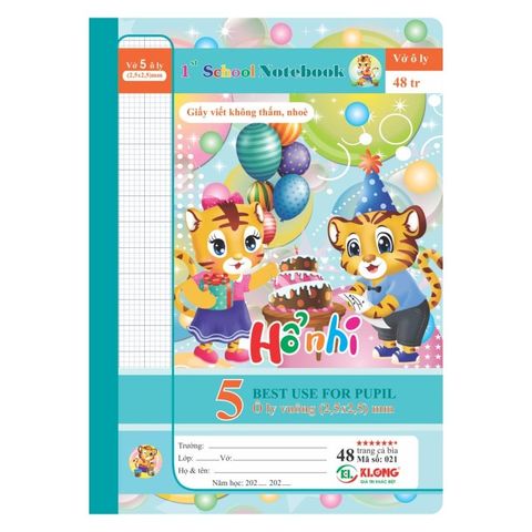  Quyển Vở 4 ôly 48 trang ĐL 100 Klong02 sản phẩm chính hãng (Giao ngẫu nhiên ạ) 