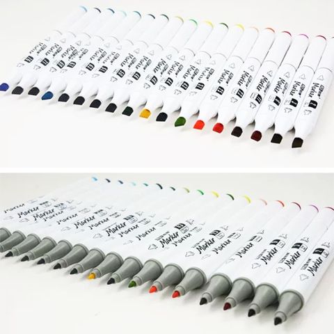  Hộp Bút dạ màu chất lượng tốt Marker Baoke 6718 12/18/24/36/48/60 màu sản phẩm chính hãng 