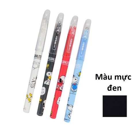  Bút nước xanh/đen xóa được 0.5 Peanuts  SKP61118B2 (Giao màu ngẫu nhiên ạ) sản phẩm chính hãng 