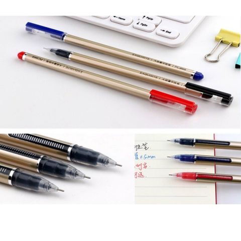  Bút gel siêu nhiều mực 0.5mm Baoke PC3668 Xanh/Đen/Đỏ (12 Cây/Hộp) 