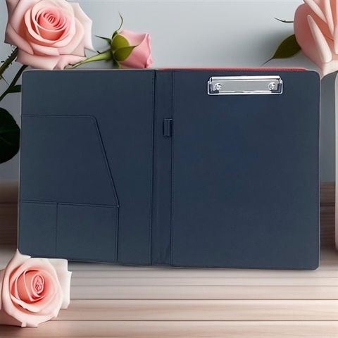  Trình ký đôi A4 da xước Hải Long Modern Đỏ/Nâu/Đen/Xanh có thể lưu giữ được tối đa 100 tờ giấy A4 