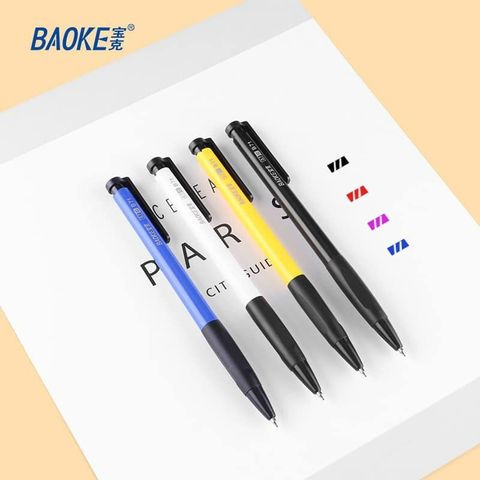  Bút bi ngòi 0.7mm Baoke B7sản phẩm chính hãng màu đen và xanh biển 