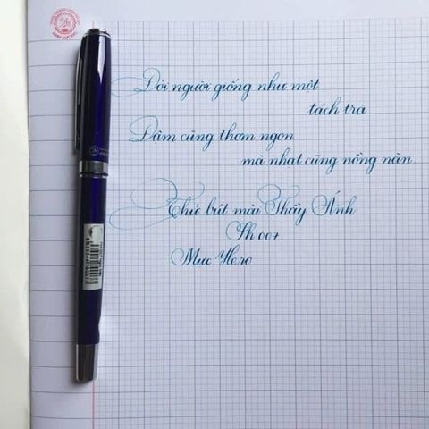  Bút mài thầy Ánh - SH007 (Giao màu ngẫu nhiên ạ) - Ngòi thanh đậm sản phẩm chính hãng 