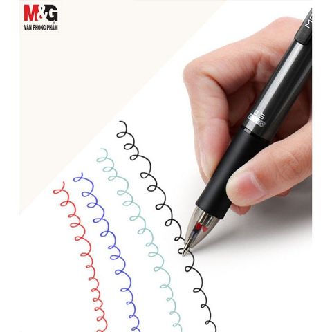  Bút bi dầu 4 màu thân đen MG-666 ABP80315 (36/864) 