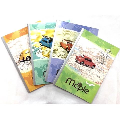  Vở kẻ ngang Maple ĐL60gsm - Travel the world - 120 trang  sản phẩm chính hãng (Giao màu ngẫu nhiên ạ) 
