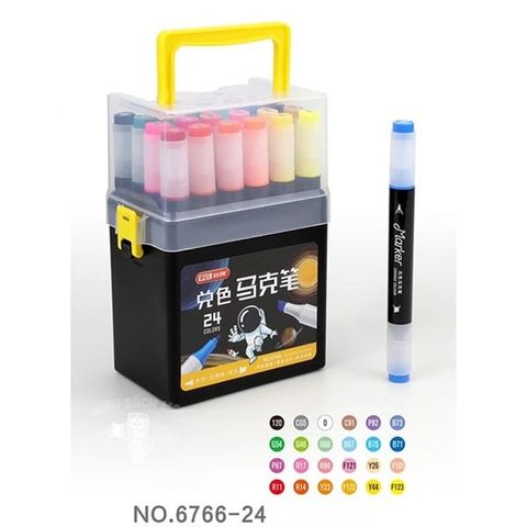  Hộp Bút dạ màu Marker Baoke 6766 - 12/18/24/36/48/60 màu (Hộp) 