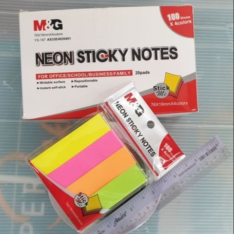  Giấy Phân Trang  3x3 chia 4 M&G YS187 và giấy note YS66 sản phẩm chính hãng 