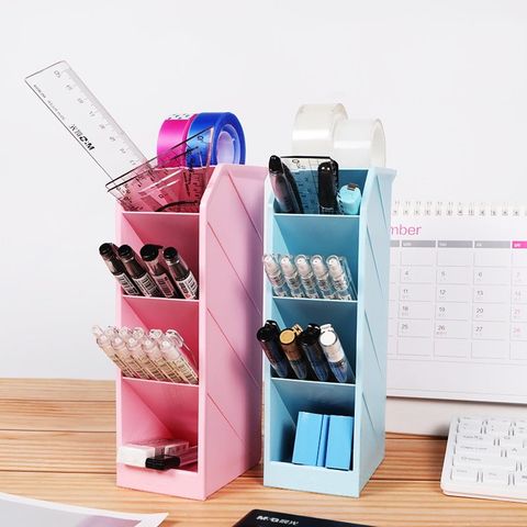  Khay cắm bút đứng 5 ngăn siêu cứng sản phẩm chính hãng thương hiệu MG màu Pastel dày, đẹp sử dụng lâu dài 