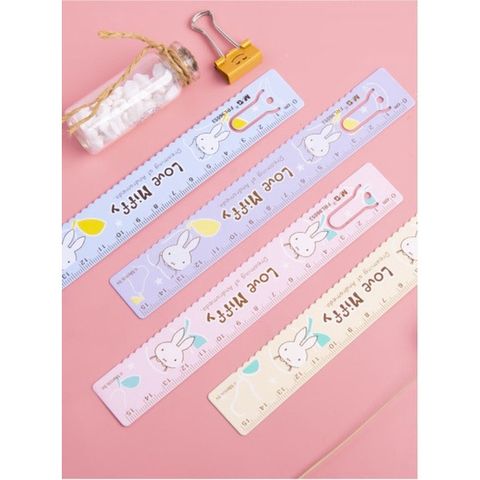  Thước sắt 15cm M&G FRL96053 có hình chú thỏ đáng yêu sản phẩm chính hãng (Giao màu ngẫu nhiên ạ) 