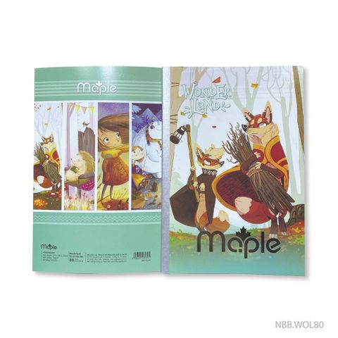  Vở kẻ ngang Maple ĐL70gsm - Wonderland - 120 trang  sản phẩm chính hãng (Giao màu ngẫu nhiên) 
