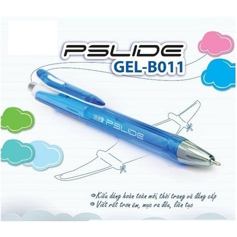  Bút Gel Thiên Long Gel-B01màu mực xanh/ đen sản phẩm chính hãng 