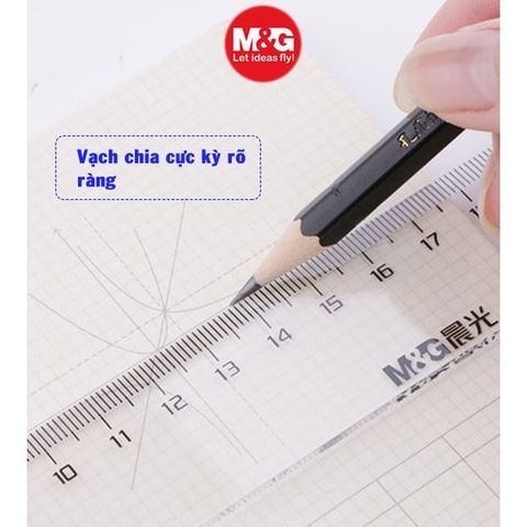  Thước nhựa trong 20cm/30cm ARL9600 sản phẩm chính hãng(Chiếc) 