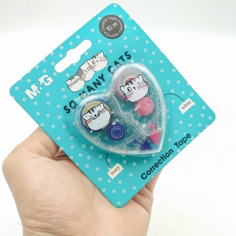  Xoá kéo tim đôi 10m hình mèo HACT1257 Sản phẩm chính hãng (giao màu ngẫu nhiên ạ) 