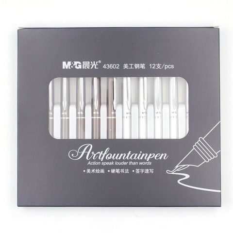  Bút máy viết thư pháp (ngòi uốn-ngòi cong) AFP43602 sản phẩm chính hãng (Giao màu ngẫu nhiên) 