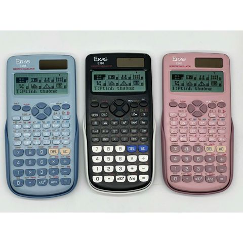  Máy tính khoa học Eras E388 có tiếng Việt (Hàng Chính Hãng) Đen 