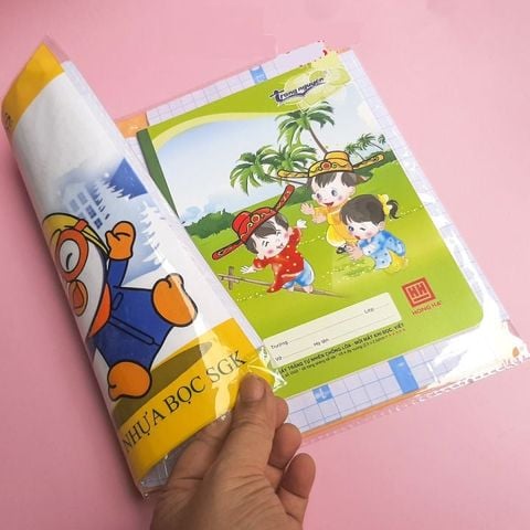  Bọc sách vở decal nhựa Eras E455 (10 chiếc/tập) 38x28 cm sản phẩm chính hãng 