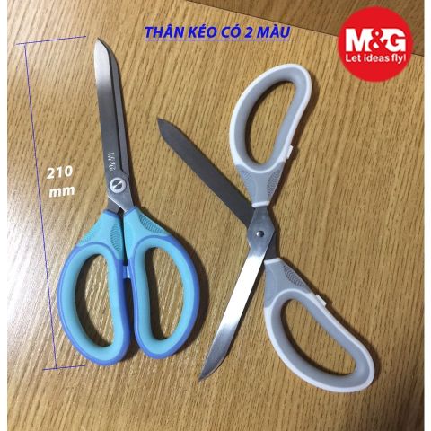  Kéo văn phòng đầu có dao rạch được thùng hàng M&G ASSN2270 sản phẩm chính hãng (Giao màu ngẫu nhiên ạ) 