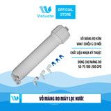  Vỏ màng RO (dùng cho màng RO 50-200 gpd) kèm van 1 chiều và co nối 