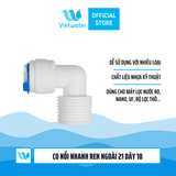  Co cút nối nhanh ren ngoài 21 dây 6 và dây 10 dùng trong máy lọc nước (combo 2 cái hoặc 5 cái hoặc 10 cái) 
