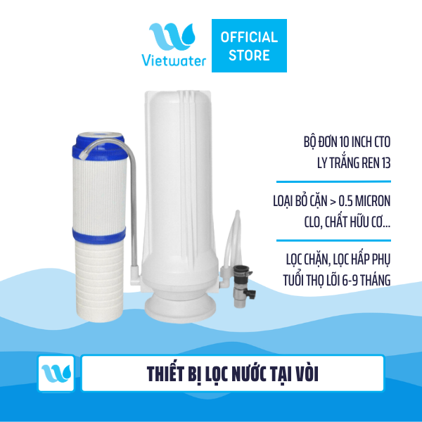  Thiết bị lọc nước tại vòi để bàn Vietwater TW1PU – thiết bị lọc nước lắp trên bồn rửa 