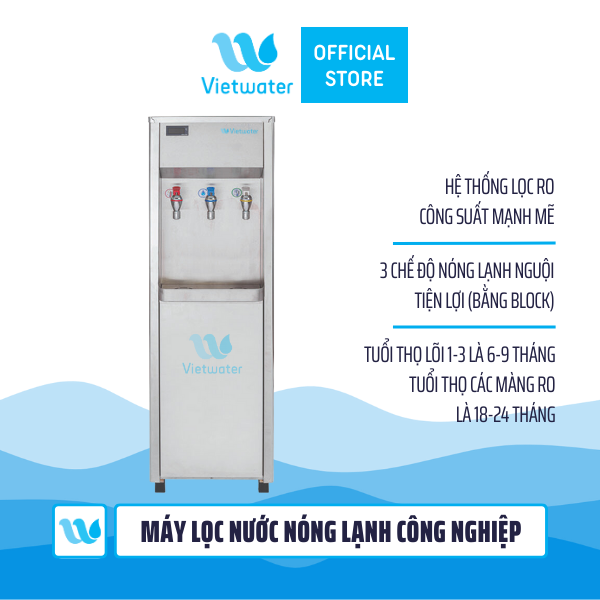  Máy lọc nước RO nóng lạnh công nghiệp Vietwater 30LPH (model SPR-30HC3) 