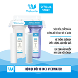  Bộ lọc đôi 10 inch Vietwater (bộ lọc nước sinh hoạt - bộ lọc thô) 