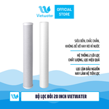  Bộ lọc đôi 20 inch Vietwater (bộ lọc nước sinh hoạt - bộ lọc thô) 