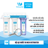  Bộ lọc nước sinh hoạt 10 inch Vietwater (bộ ba - bộ lọc thô) 