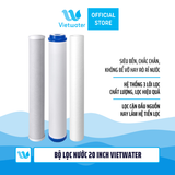  Bộ lọc nước sinh hoạt 20 inch Vietwater (bộ ba - bộ lọc thô) 