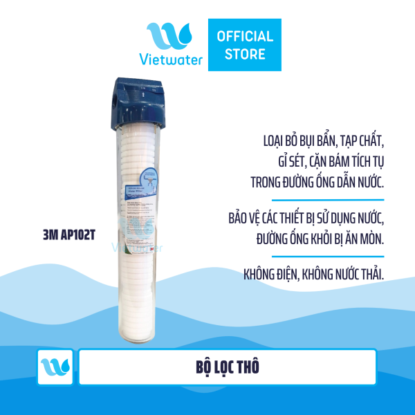  Hệ thống lọc tổng dành cho biệt thự - villa (3M AP102T-3M WTS150-3M AP904) 