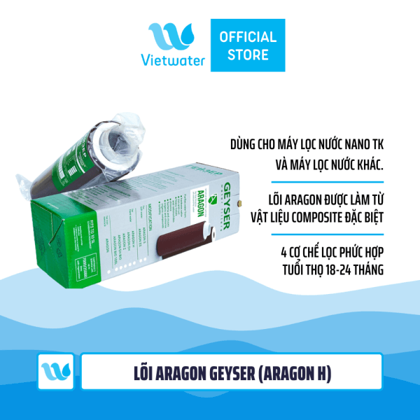  Bộ lõi số 123 máy lọc nước Geyser TK (lõi CTO/Cation-GAC-Aragon) 