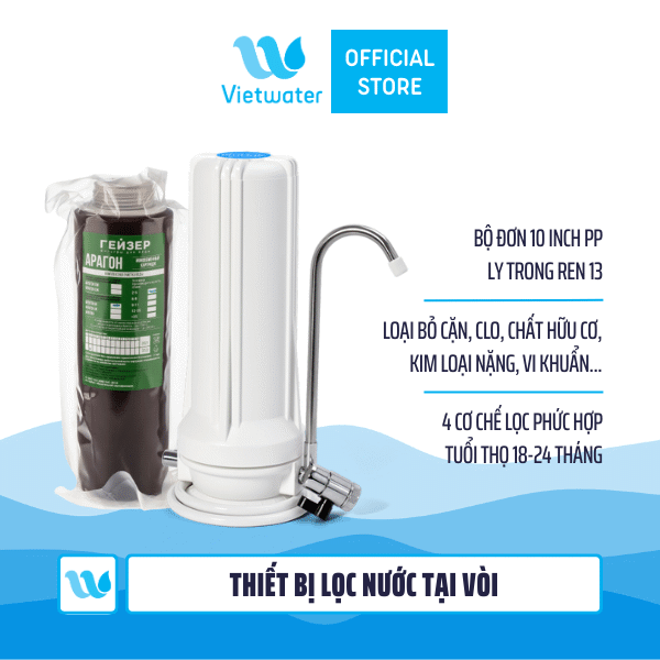  Thiết bị lọc nước tại vòi để bàn Vietwater TW1ARG – Thiết bị lọc nước lắp trên bồn rửa 