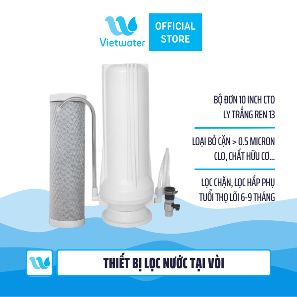  Thiết bị lọc nước tại vòi để bàn Vietwater TW1CTO – thiết bị lọc nước lắp trên bồn rửa 