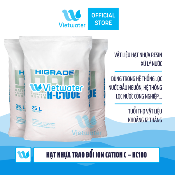  Hạt nhựa trao đổi ion Cation C – HC100 