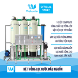  Hệ thống lọc nước công nghiệp 1500LPH – dây chuyền lọc nước tinh khiết RO 1500l/h 