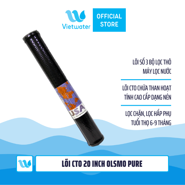  Bộ lõi thô 123 20 inch Olsmo Pure – bộ lõi 123 20 inch (PP-UDF-CTO) dùng cho máy lọc nước ro, bộ lọc thô – nhập Malaysia 