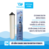  Lõi gốm Ceramic Doulton British Sterasyl 10 inch – Lõi số 1 máy lọc nước Dr. Sukida, K Pro Series MT888 và máy lọc nước Nano/RO 