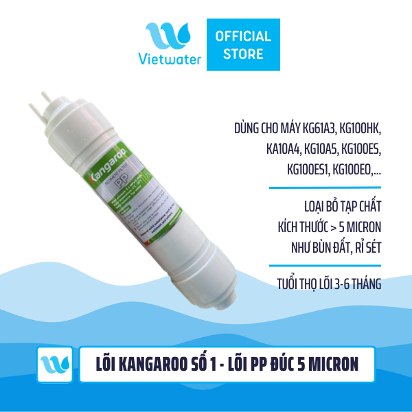  Lõi Kangaroo số 1 - Lõi pp đúc 5 micron 