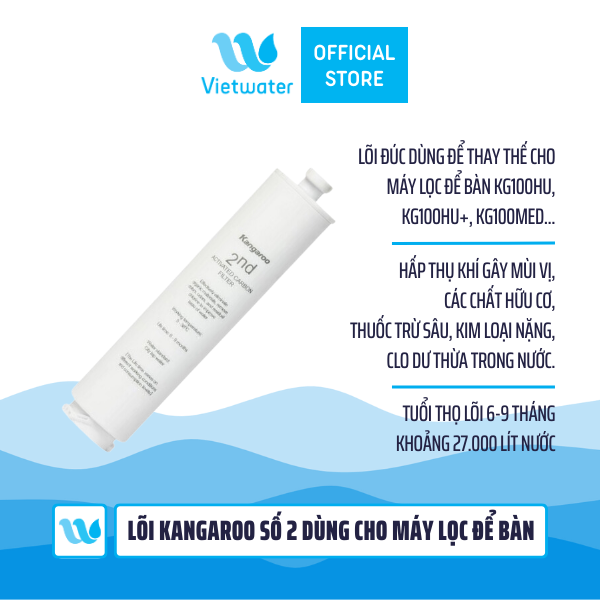  Lõi Kangaroo số 2 dùng cho máy lọc để bàn KG100HU, KG100HU+, KG100MED 