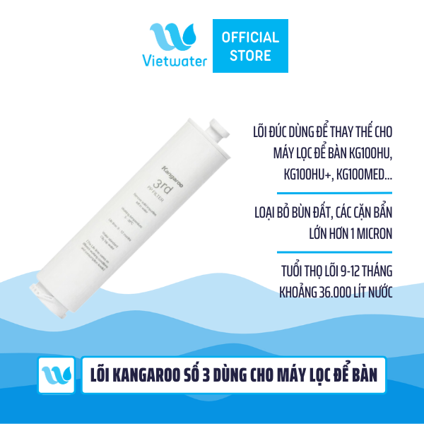  Lõi Kangaroo số 3 dùng cho máy lọc để bàn KG100HU, KG100HU+, KG100MED 